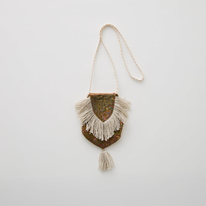 eLfinFolk <br>エルフィンフォルク<br>【26awご予約9月入荷予定】<br>Paisly Boa Pochette<br>26_elf-262A43