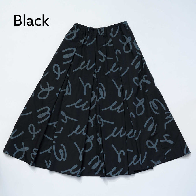 NUNUFORME<br> ヌヌフォルム<br>【27ssご予約 2月入荷予定】<br>うねうねロゴスカート<br>28-nf27-727-268