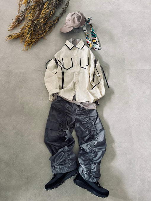 TOBOGGAN<br> トボガン<br>cut out big shirts