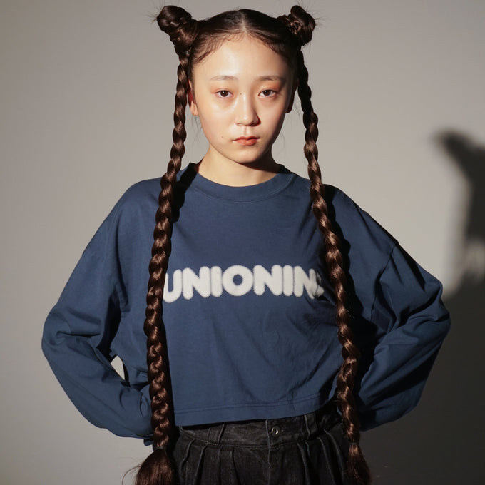 UNIONINI<br>ユニオニーニ<br>cropped long sleeved tee<br>CS-086