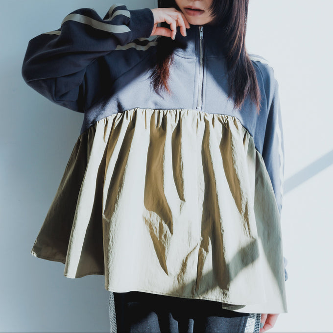 NUNUFORME<br> ヌヌフォルム<br>【26awご予約 8月入荷予定】<br>ハーフジッププルオーバー<br>32-nf26-847-503