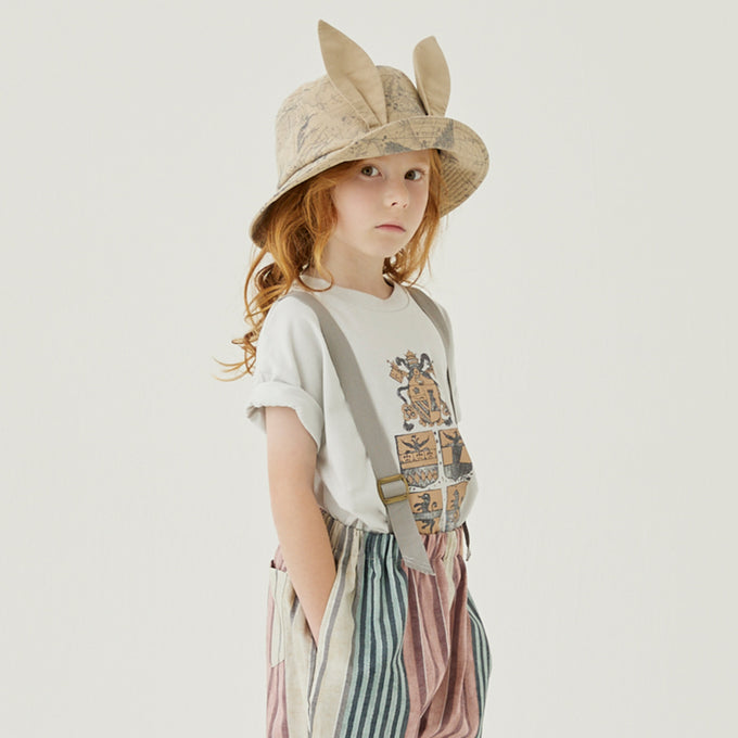 〈残り3Y(100cm)のみ〉eLfinFolk エルフィンフォルク<br>Clan emblem Tee<br>elf-241J01 /J02