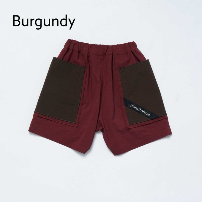 NUNUFORME<br> ヌヌフォルム<br>【27ssご予約 2月入荷予定】<br>バイカラーショートパンツ<br>35-nc27-657-305
