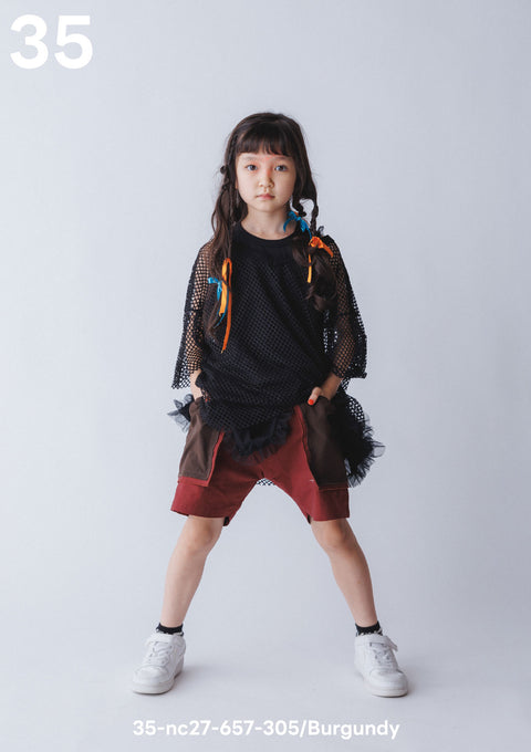 NUNUFORME<br> ヌヌフォルム<br>【27ssご予約 2月入荷予定】<br>バイカラーショートパンツ<br>35-nc27-657-305