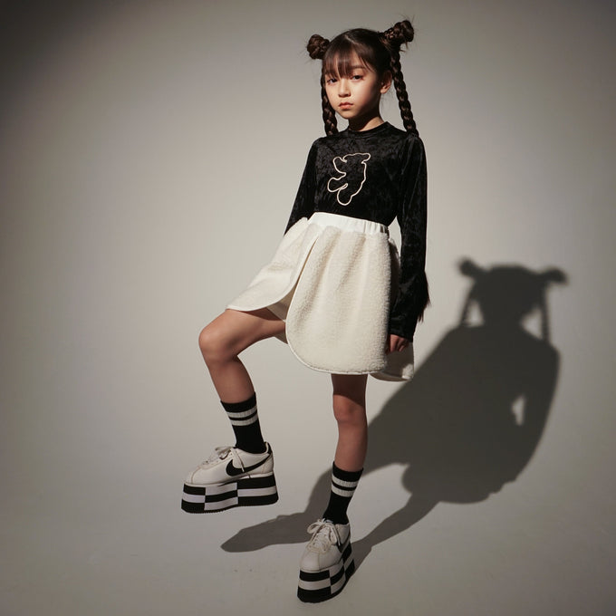 UNIONINI<br>ユニオニーニ<br>【26awご予約8-9月入荷予定】<br>teddy velours long sleeved<br>CS-090
