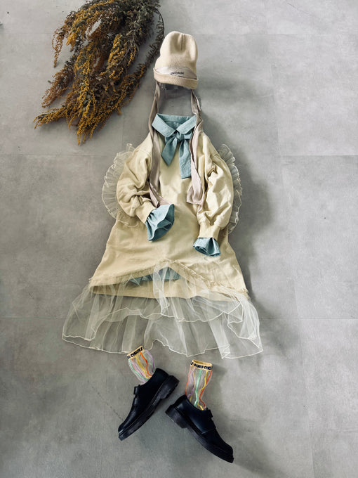 TOBOGGAN<br> トボガン<br>tulle onepiece
