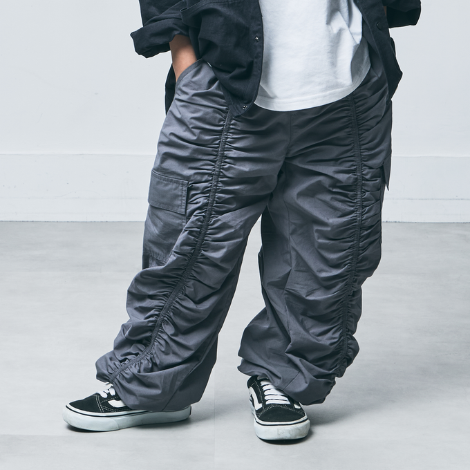 TOBOGGAN<br> トボガン<br>gathered pants