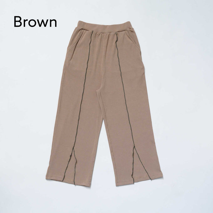 NUNUFORME<br> ヌヌフォルム<br>【27ssご予約 2月入荷予定】<br>メロースリットパンツ<br>43-nc27-856-730