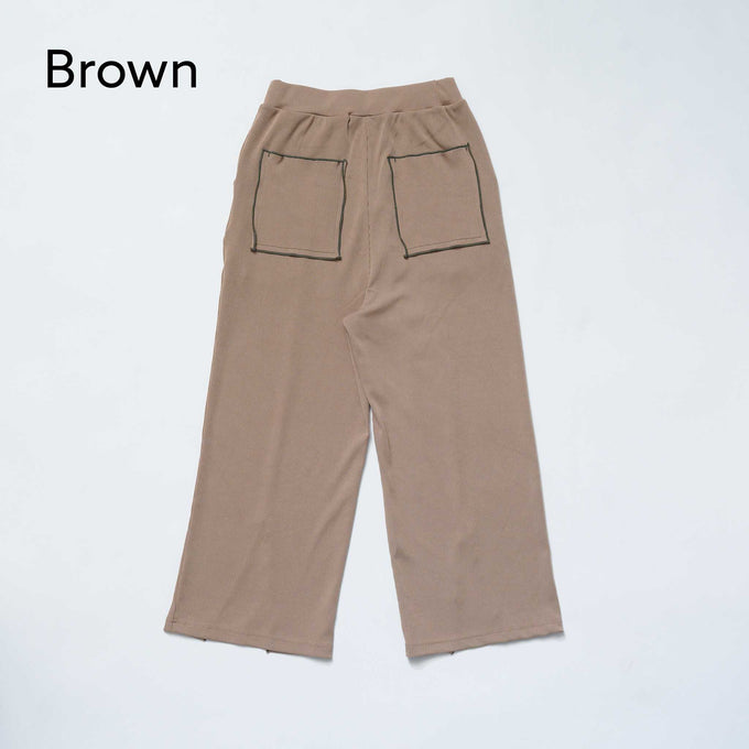 NUNUFORME<br> ヌヌフォルム<br>【27ssご予約 2月入荷予定】<br>メロースリットパンツ<br>43-nc27-856-730