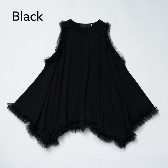 NUNUFORME<br> ヌヌフォルム<br>【27ssご予約 2月入荷予定】<br>フリルドレープT<br>46-nc27-977-731