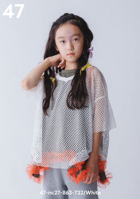 NUNUFORME<br> ヌヌフォルム<br>【27ssご予約 2月入荷予定】<br>メッシュT<br>47-nc27-863-732
