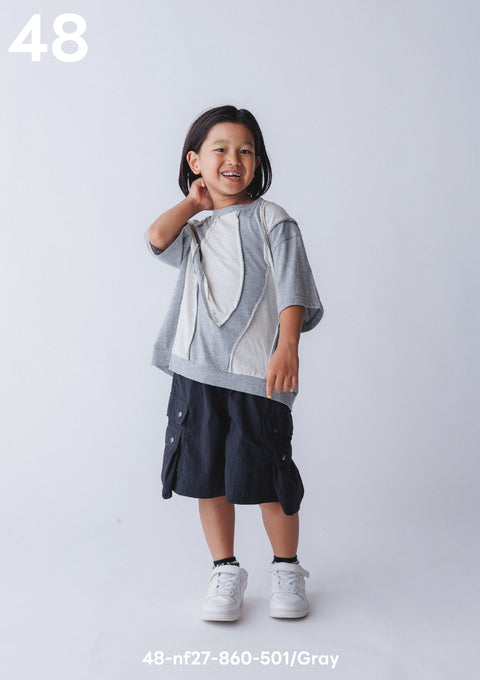 NUNUFORME<br> ヌヌフォルム<br>【27ssご予約 3月入荷予定】<br>カーブチェンジビッグTシャツ<br>48-nf27-860-501