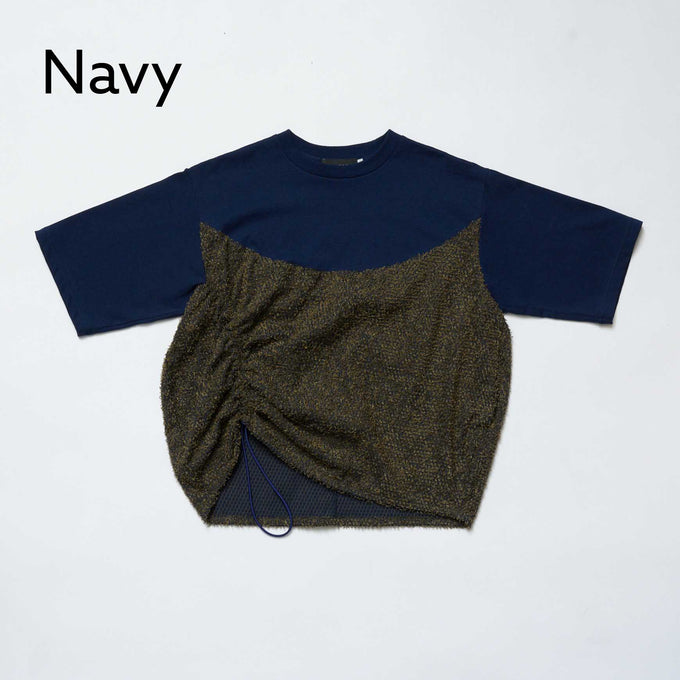 NUNUFORME<br> ヌヌフォルム<br>【27ssご予約 3月入荷予定】<br>ラウンドドロストTシャツ<br>50-nf27-837-506