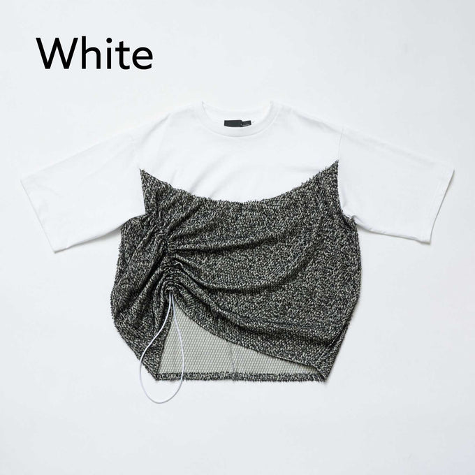 NUNUFORME<br> ヌヌフォルム<br>【27ssご予約 3月入荷予定】<br>ラウンドドロストTシャツ<br>50-nf27-837-506