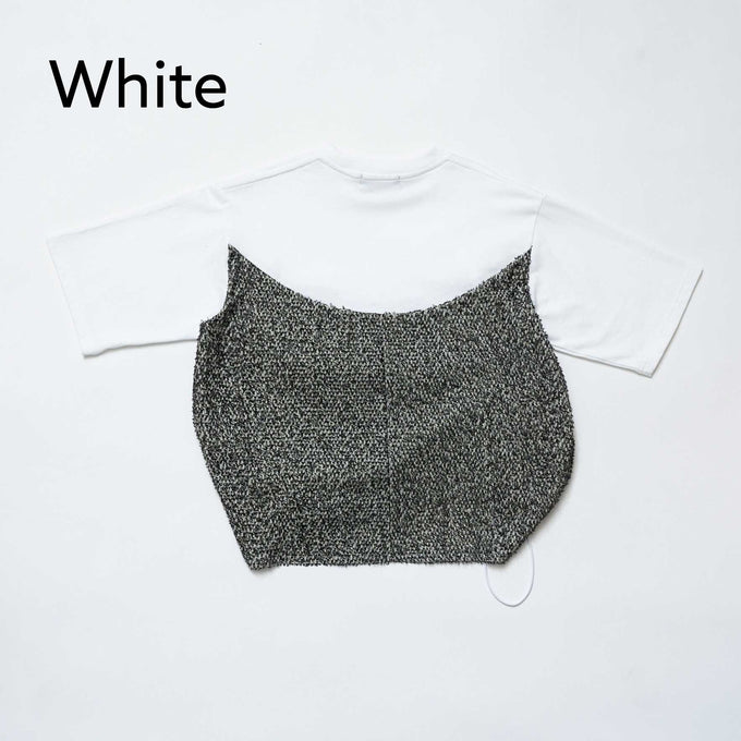 NUNUFORME<br> ヌヌフォルム<br>【27ssご予約 3月入荷予定】<br>ラウンドドロストTシャツ<br>50-nf27-837-506