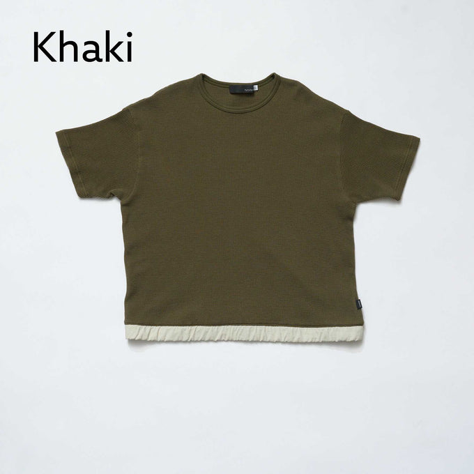 NUNUFORME<br> ヌヌフォルム<br>【27ssご予約 3月入荷予定】<br>ゴムヘムTシャツ<br>52-nf27-862-516