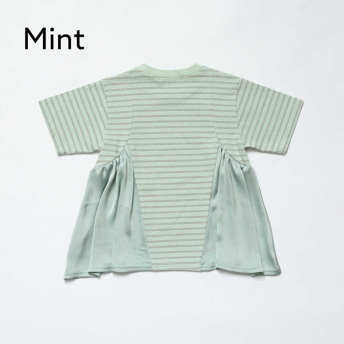 NUNUFORME<br> ヌヌフォルム<br>【27ssご予約 3月入荷予定】<br>サイドギャザーTシャツ<br>53-nf27-858-726