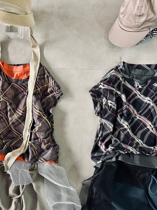 TOBOGGAN<br> トボガン<br>【26ssご予約5月中旬入荷予定】<br>sheer half vest