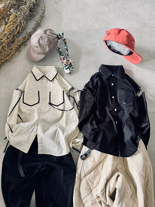 TOBOGGAN<br> トボガン<br>cut out big shirts