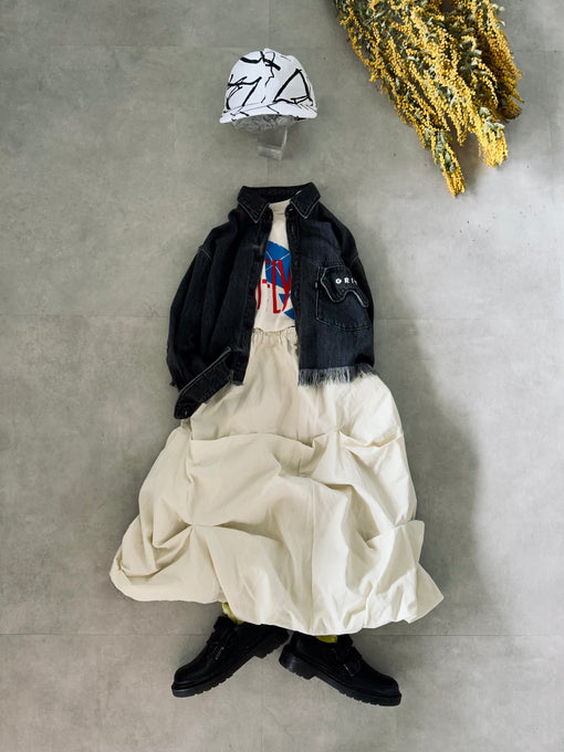 TOBOGGAN<br> トボガン<br>poko poko ballon skirt