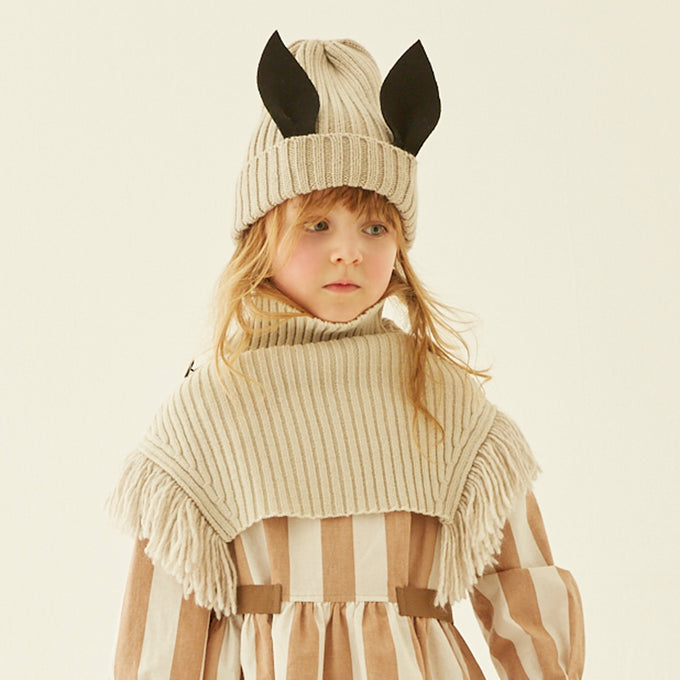 eLfinFolk エルフィンフォルク<br>Rib knit Knights cape<br>elf-232K34