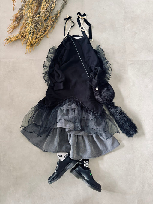 TOBOGGAN<br> トボガン<br>tulle onepiece