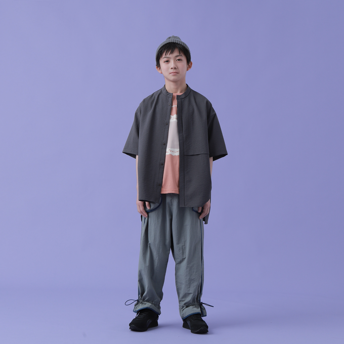 〈残り105cmのみ〉NUNUFORME ヌヌフォルム<br>49-nf19-667-182<br>サイドパイピングストレートパンツ