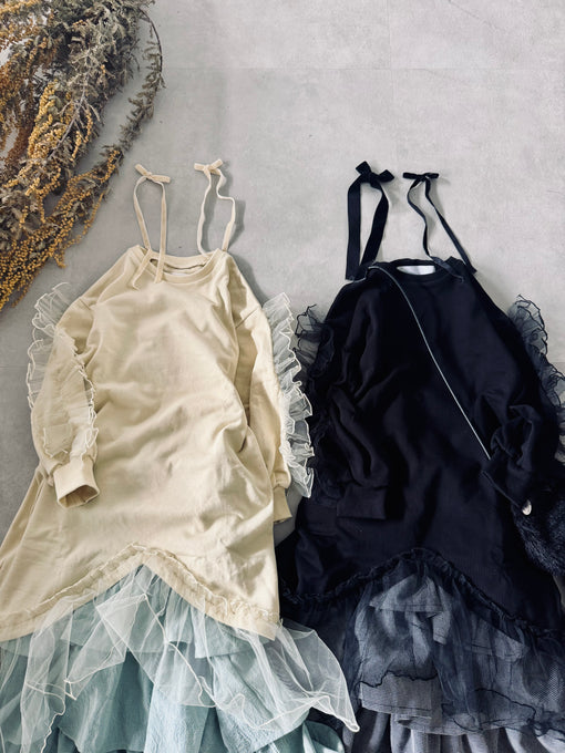 TOBOGGAN<br> トボガン<br>tulle onepiece