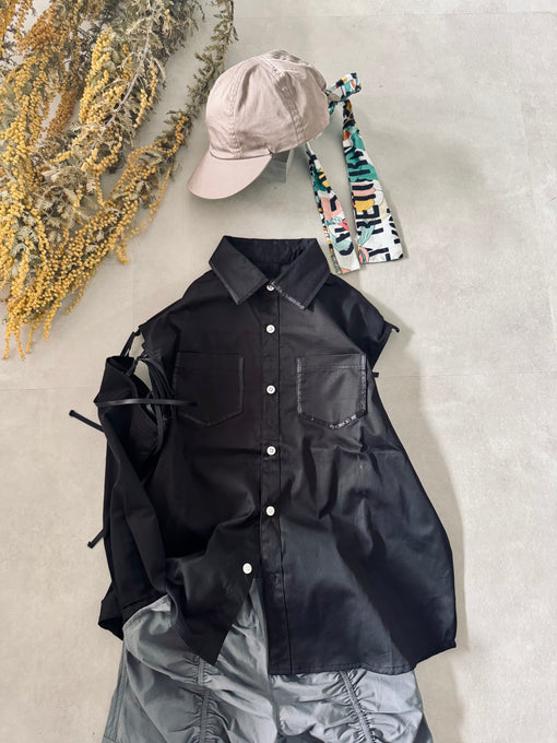 TOBOGGAN<br> トボガン<br>cut out big shirts