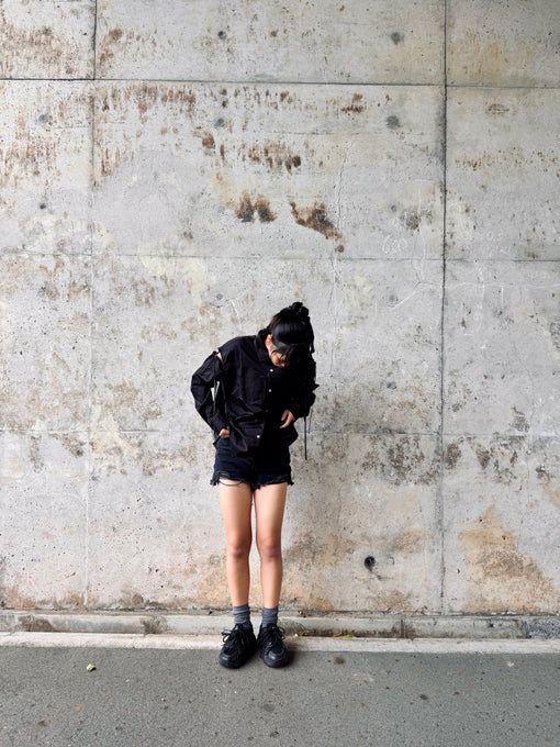 TOBOGGAN<br> トボガン<br>cut out big shirts