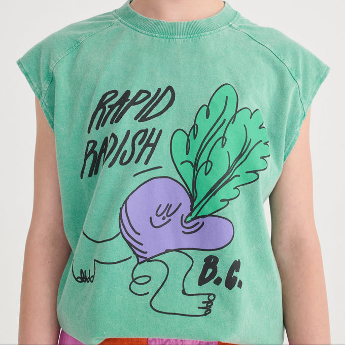 BOBOCHOSES<br>ボボショセス<br>Rapid Radish sleeveless T-shirt<br>B126AC026