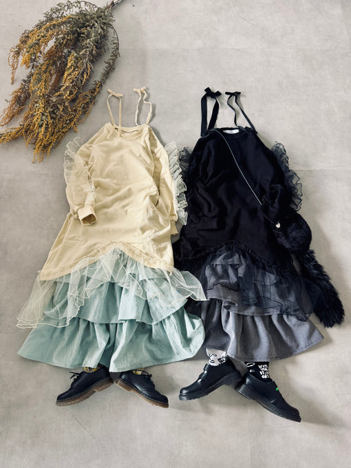 TOBOGGAN<br> トボガン<br>tulle onepiece