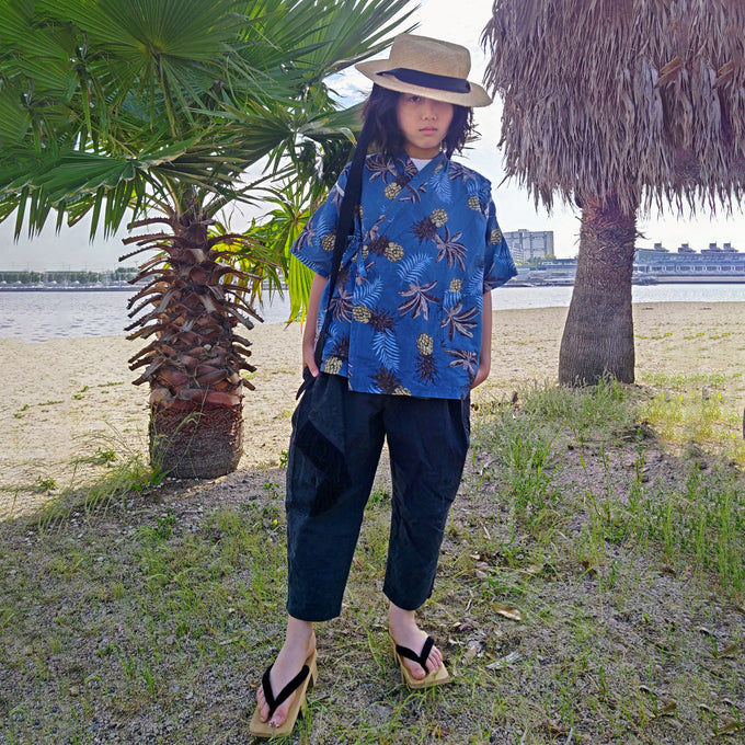 PARK × BOTAN × WA・KKA<br>コラボ 子ども甚平<br>【5/30発売 COCOKIDS magazine掲載商品】