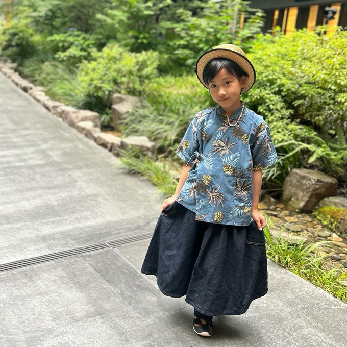 PARK × BOTAN × WA・KKA<br>コラボ 子ども甚平<br>【5/30発売 COCOKIDS magazine掲載商品】
