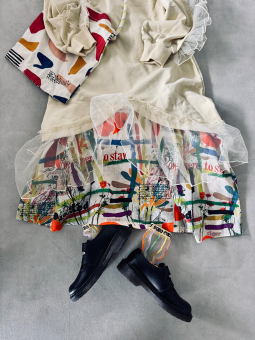 TOBOGGAN<br> トボガン<br>tulle onepiece