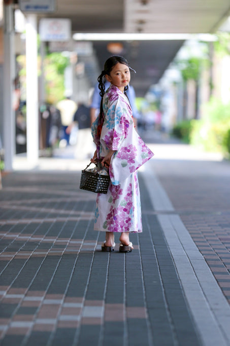 PARK MADE IN KYOTO Select<br>KIDS YUKATA<br>キッズ浴衣 兵児帯2点セット<br>セパレートワンピースタイプ
