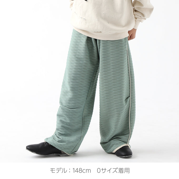 PARK MADE IN KYOTO<br>サイドパイピング膨れジャガードパンツ