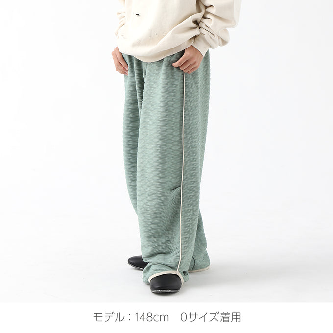 PARK MADE IN KYOTO<br>サイドパイピング膨れジャガードパンツ