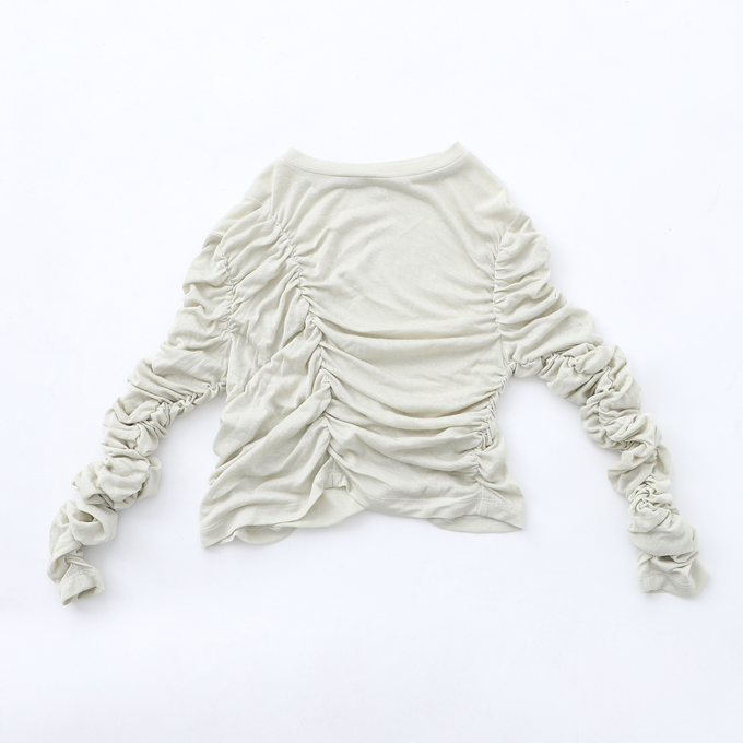 TOBOGGAN<br> トボガン<br>Shirring T-shirts