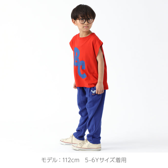 WEEKEND HOUSE KIDS<br>ウィークエンドハウスキッズ<br>Embroidered Pio Pio carrot pants<br>24129