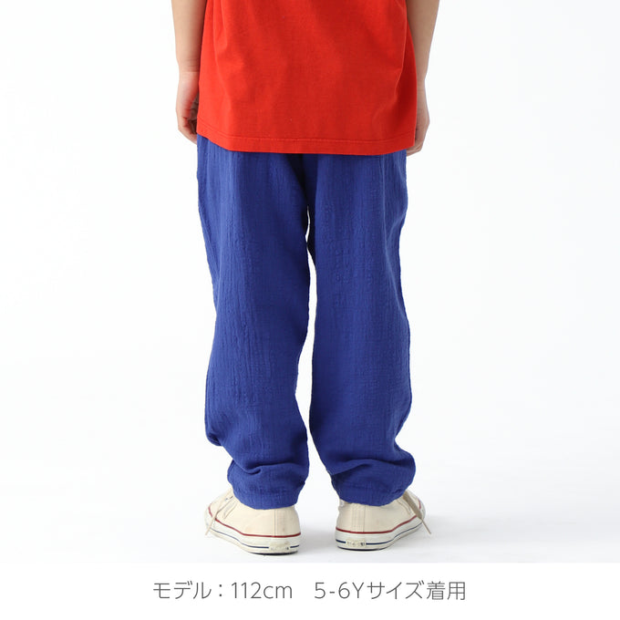 WEEKEND HOUSE KIDS<br>ウィークエンドハウスキッズ<br>Embroidered Pio Pio carrot pants<br>24129