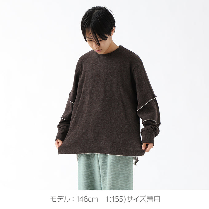 NUNUFORME ヌヌフォルム<br>裁ち切りスリーブT<br>67-nf20-948-673