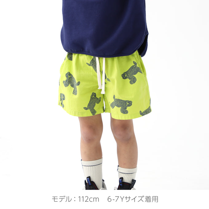 BOBOCHOSES<br>ボボショセス<br>Big Cat all over woven bermuda shorts<br>124AC079