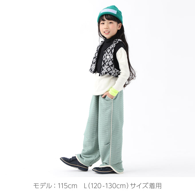 PARK MADE IN KYOTO<br>サイドパイピング膨れジャガードパンツ