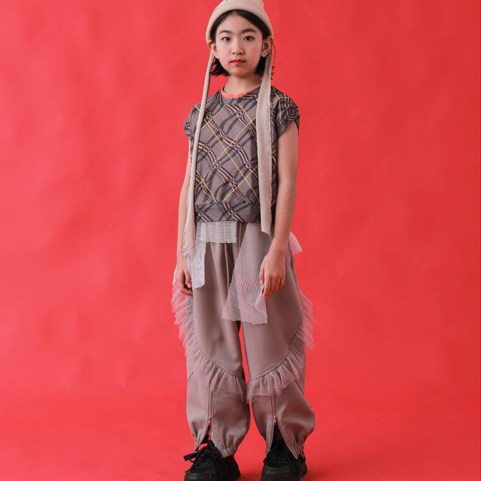 TOBOGGAN<br> トボガン<br>frill zip pants