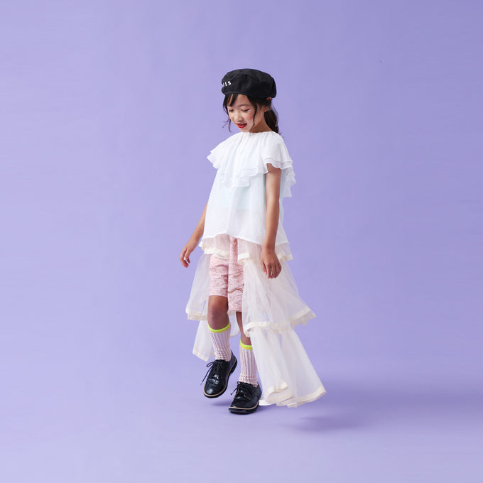 〈残り3Y(100cm)のみ〉eLfinFolk エルフィンフォルク<br>Noctua striped Shorts<br>elf-241F08