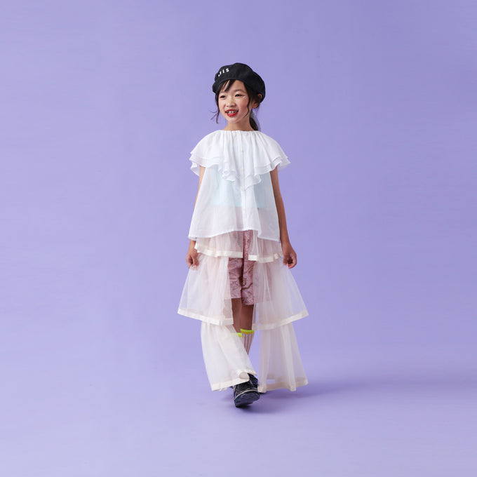 〈残り3Y(100cm)のみ〉eLfinFolk エルフィンフォルク<br>Noctua striped Shorts<br>elf-241F08