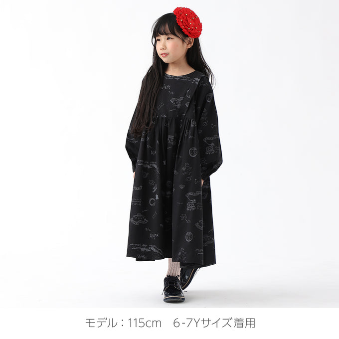 eLfinFolk エルフィンフォルク<br>AuRora tarina printed Dress<br>elf-232F03