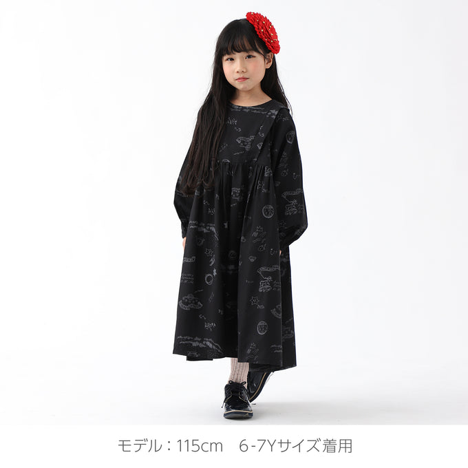eLfinFolk エルフィンフォルク<br>AuRora tarina printed Dress<br>elf-232F03