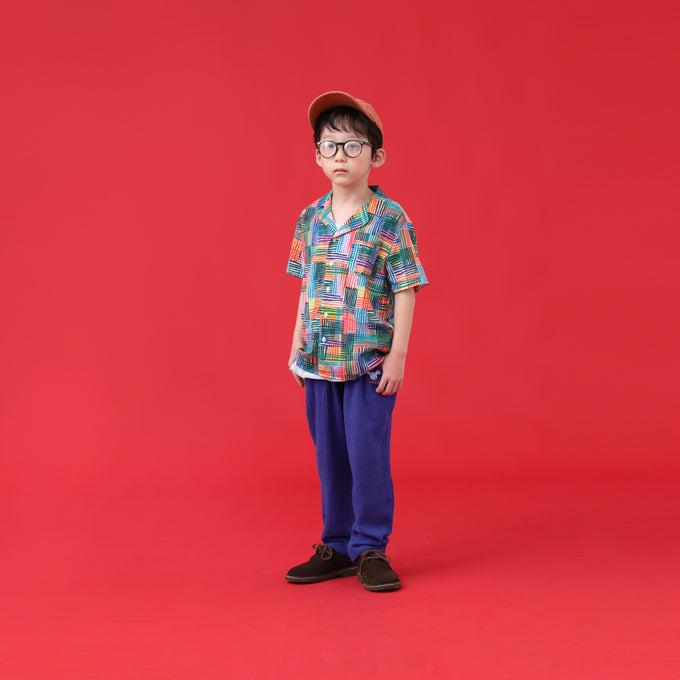 〈残り9-10Yのみ〉WEEKEND HOUSE KIDS<br>ウィークエンドハウスキッズ<br>Embroidered Pio Pio carrot pants<br>24129